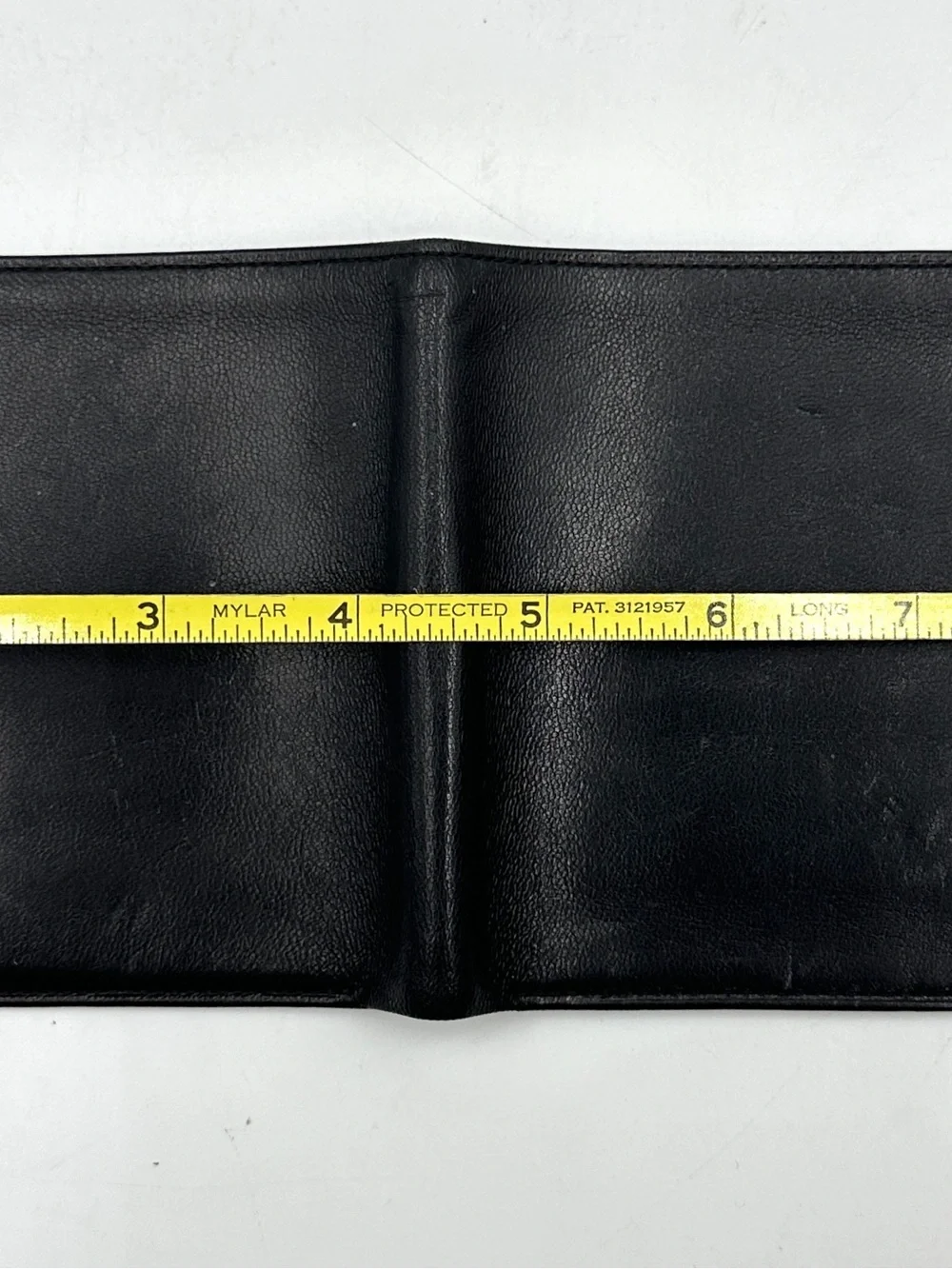 NWT Vintage Abas Lambskin Leather Bifold Wallet Black Credit Card Organizer